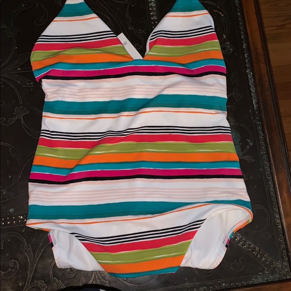 Loft Striped One Piece Suit